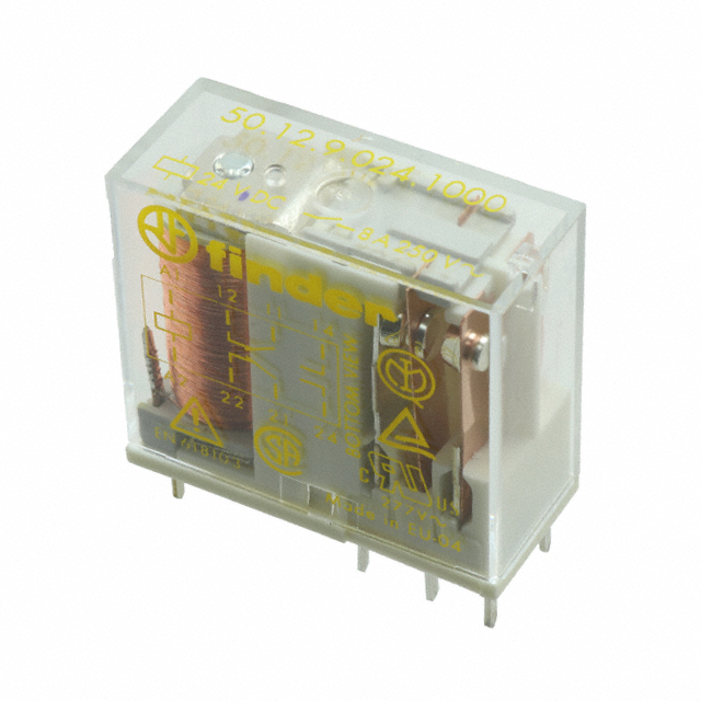 RELAY GUIDED DPDT 8A 24V DC