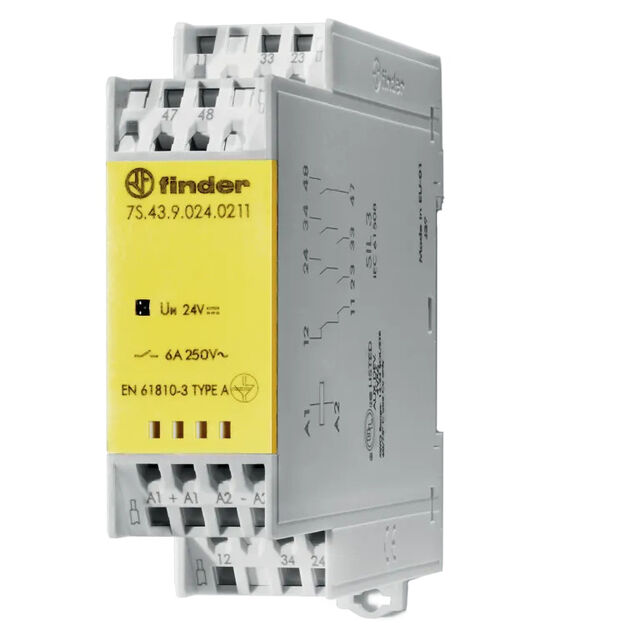 SFTY RLY GUIDE 2NO+1NC 6A 24VDC