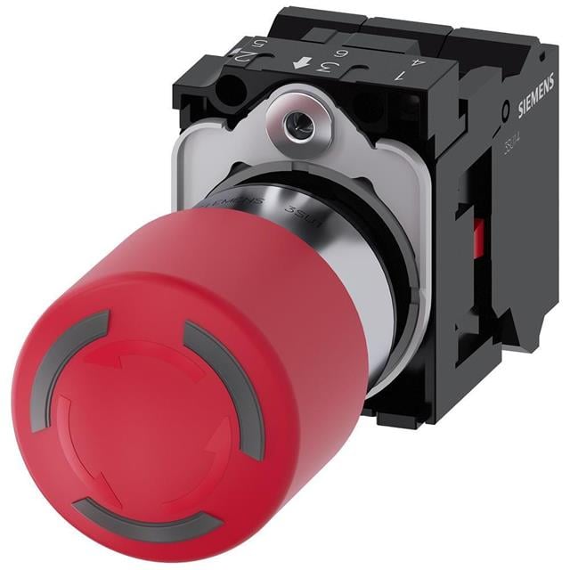 SW E-STOP TWIST RESET 10A 500V