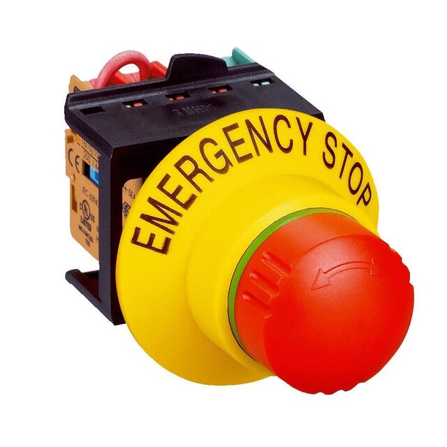 SWITCH ESTOP TWIST RESET 3A 250V