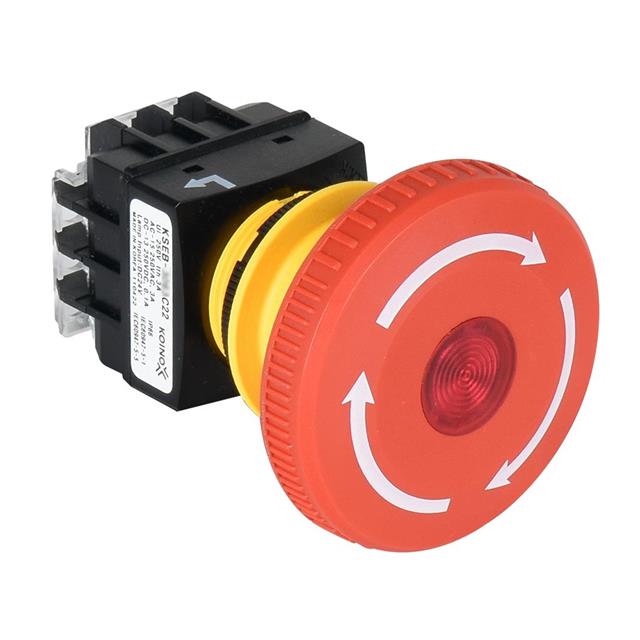 SW ESTOP PULL/TWST RESET 5A 125V