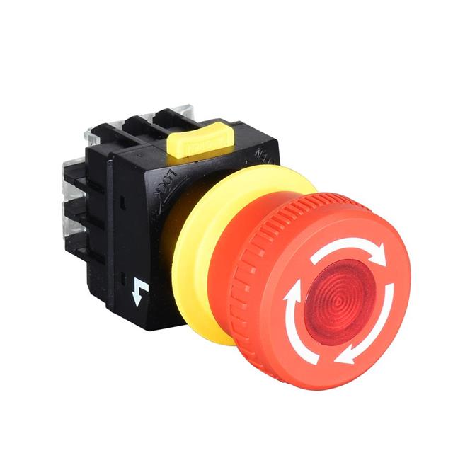 SWITCH ESTOP TWIST RESET 3A 250V