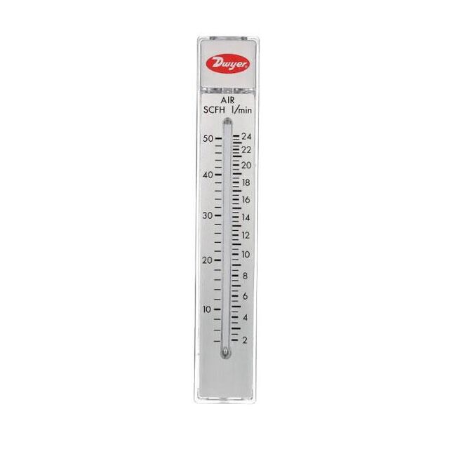 FLOWMETER, RANGE 5-50 SCFH AIR.