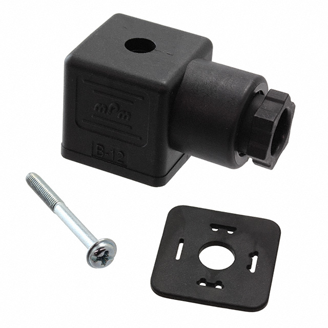 CONNECTOR 182 PG09 BLACK H12