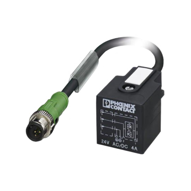 CBL 3POS M12 PLUG-VALVE PLUG .6M