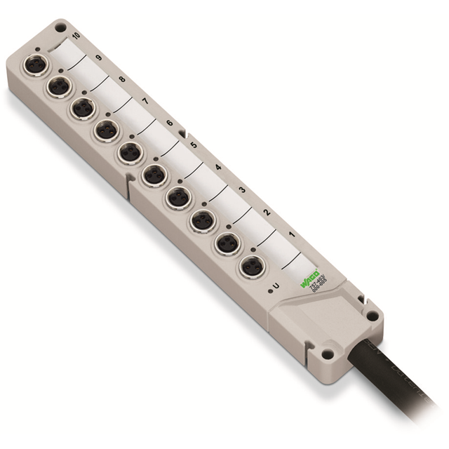 M8 SENSOR/ACTUATOR BOX; 4-WAY; 3
