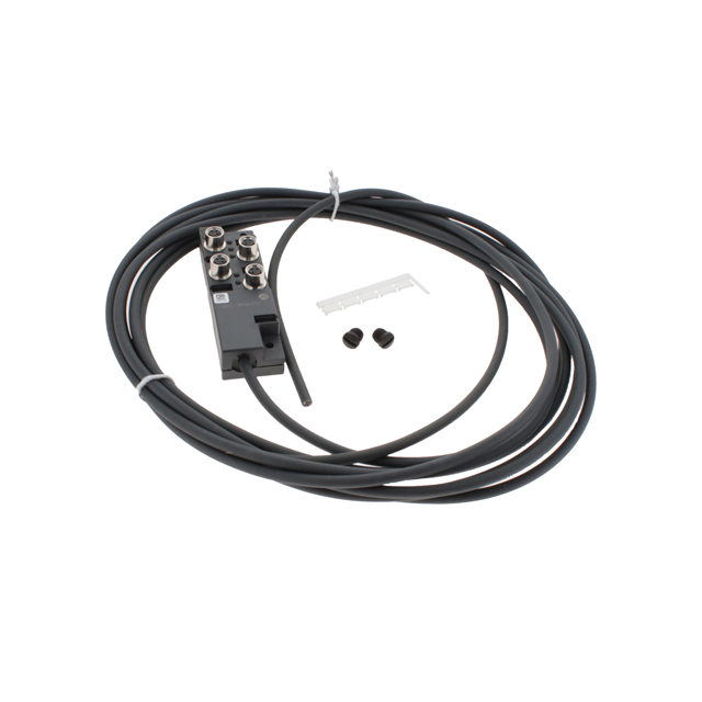 M8 PLASTIC 4PORT 1SIG LED