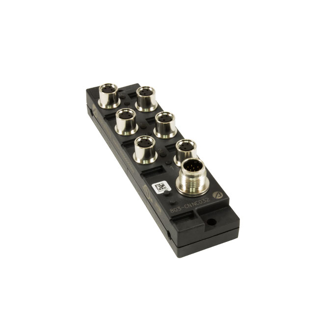 M8 PLASTIC 6PORT 1SIG LED