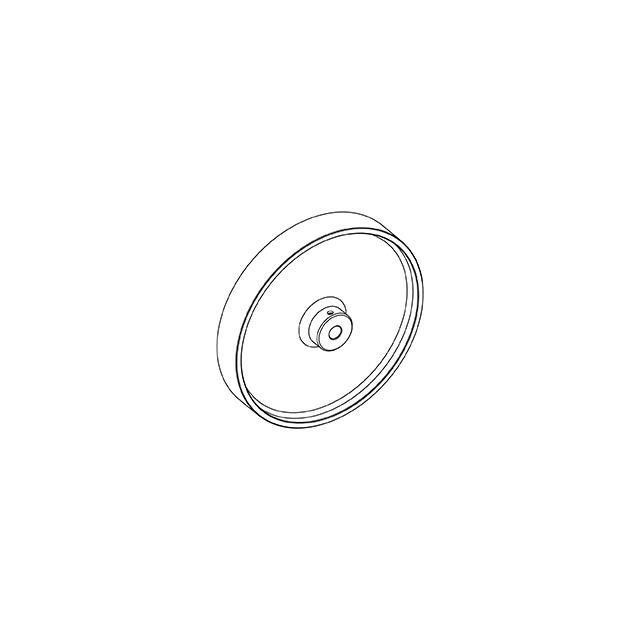 MEAS. WHEEL 500 MM, RUBBER, STUD