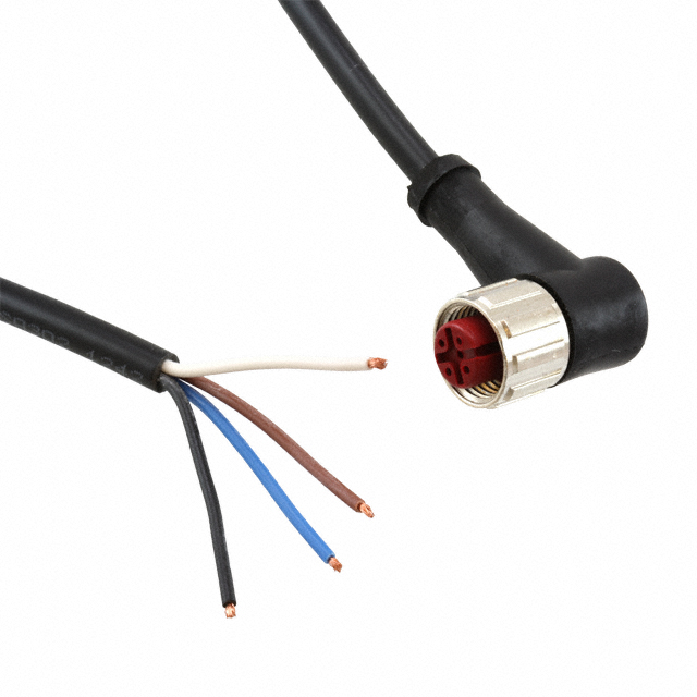 M12-M12 4P R/A PVC CBL SHTH 2M