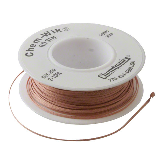 DESOLDER BRAID ROSIN 0.03" 100'