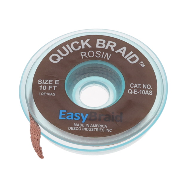 DESOLDER BRAID ROSIN 0.125" 10'