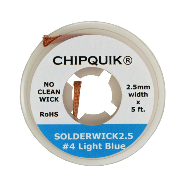 2.5MM SOLDER WICK (#4 LIGHT BLUE