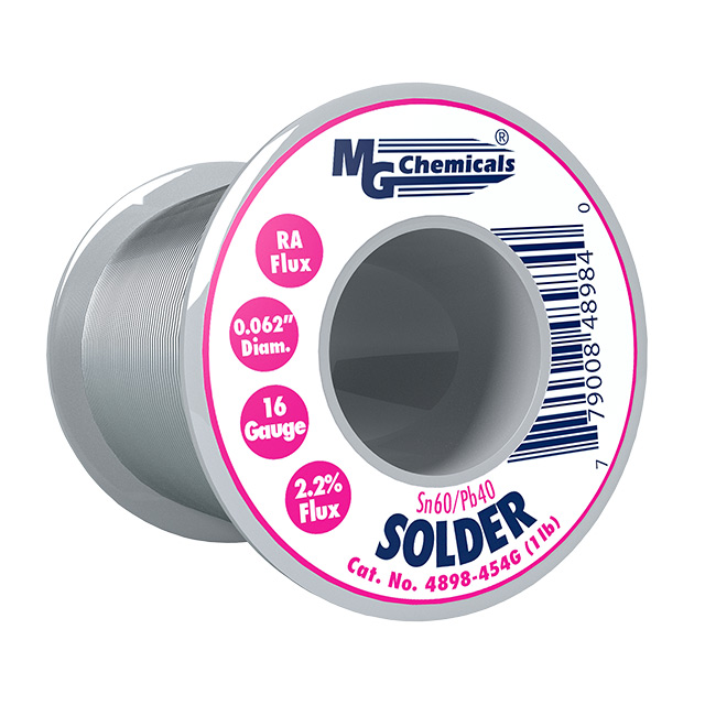 SOLDER RA 60/40 .062" 1 LB