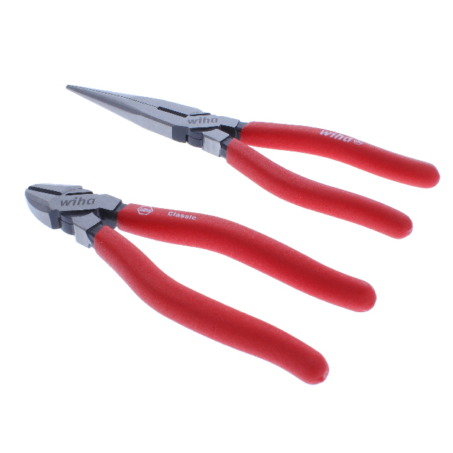 PLIER LONGNOSE/CUTTER 6.3" 2PC