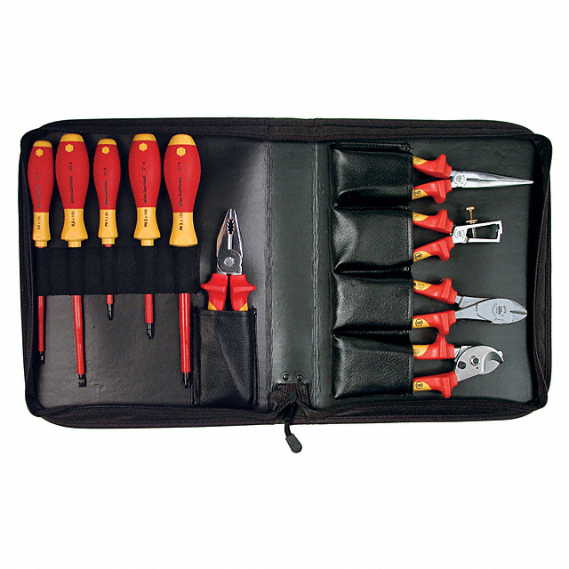 PLIER/SCRWDRVR INSUL 10PC W/CASE