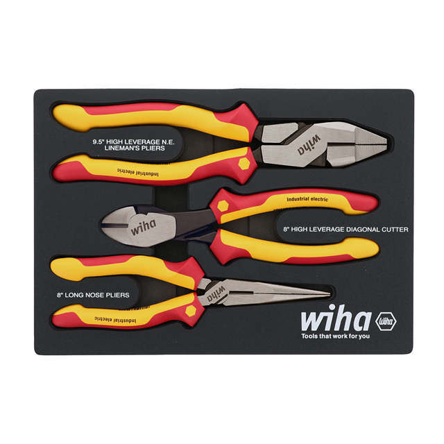 3 PIECE INSULATED PLIERS AND CUT