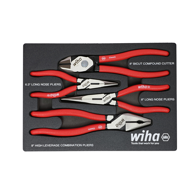 4 PIECE CLASSIC GRIP PLIERS AND