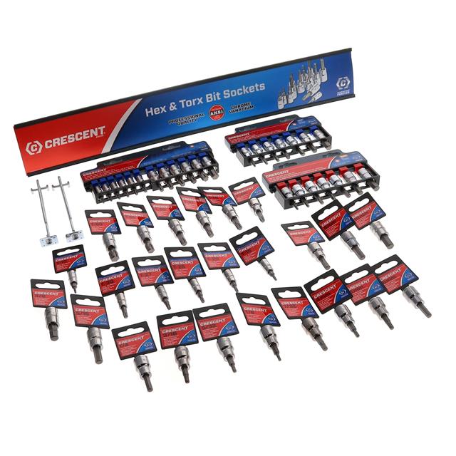 CRESCENT HEX AND TORX BIT ASSORT
